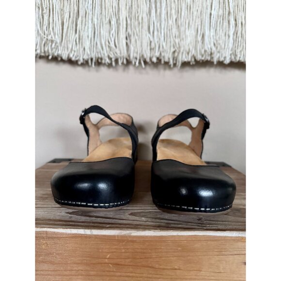 Dansko Tiffiani Black Maryjane Hook&Loop Closure Closed Toe Sandal Clog Size 41 - Picture 3 of 15